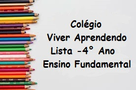 4° ANO ENSINO FUNDAMETAL I