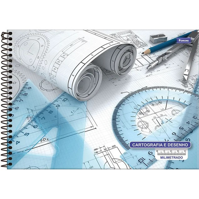CADERNO CART/DES.60F-CD FORONI MILIMETRADO