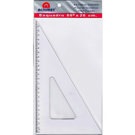 ESQUADRO 26CMX60G ACRILICO